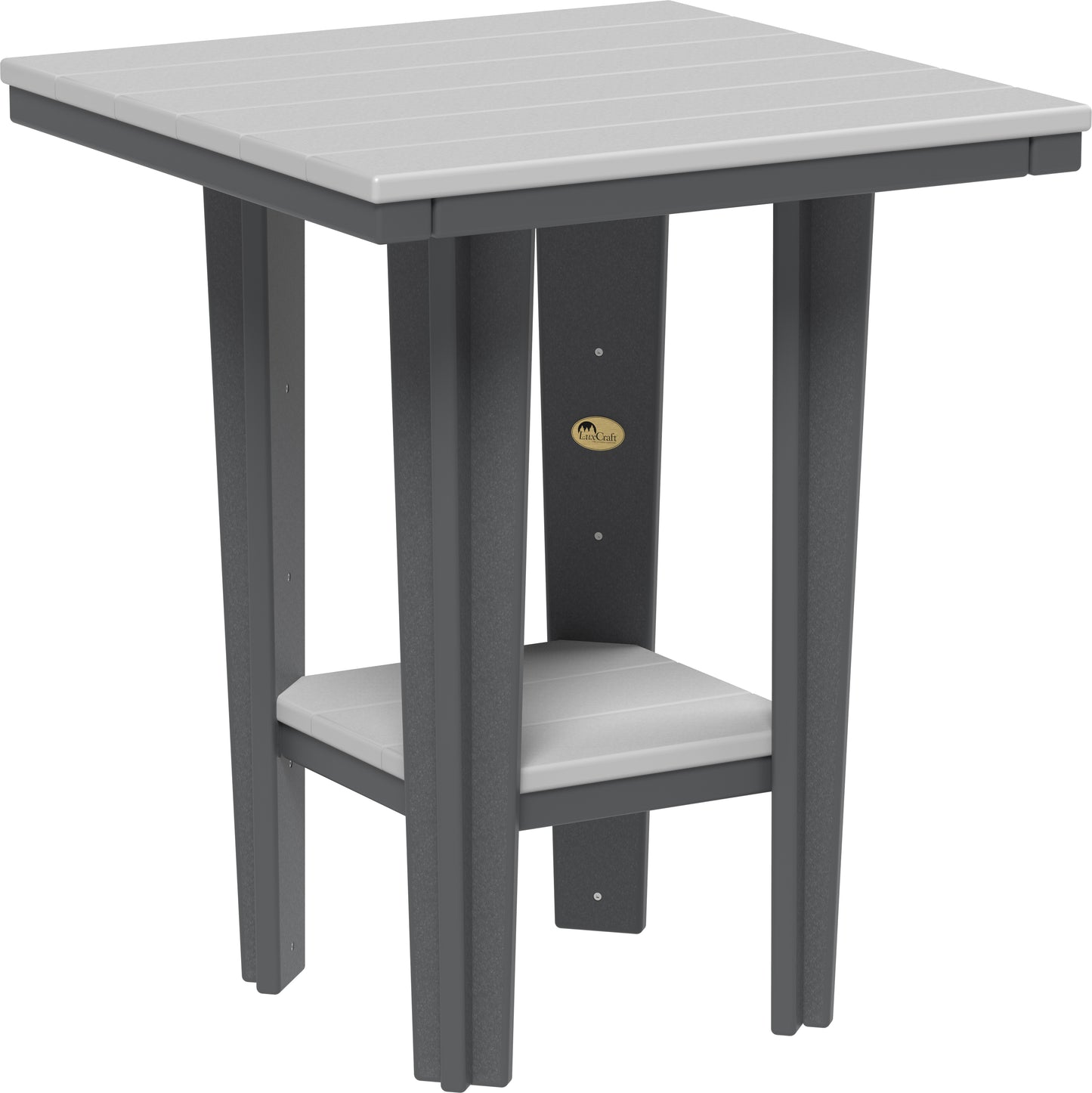 30" Square Bistro Table Dove Gray & Slate / Counter Height
