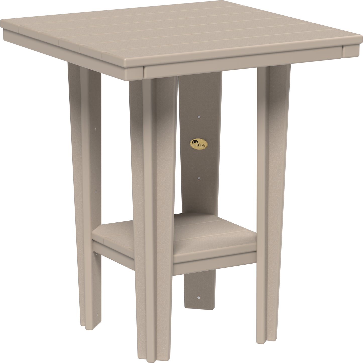 30" Square Bistro Table Weatherwood / Counter Height