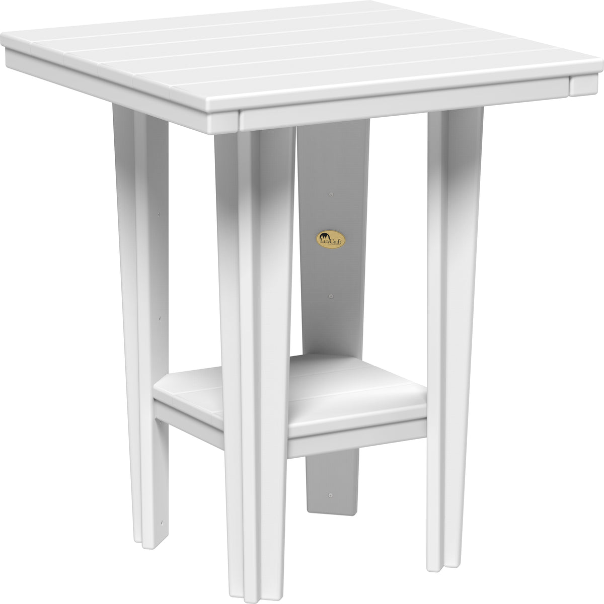 30" Square Bistro Table White / Counter Height