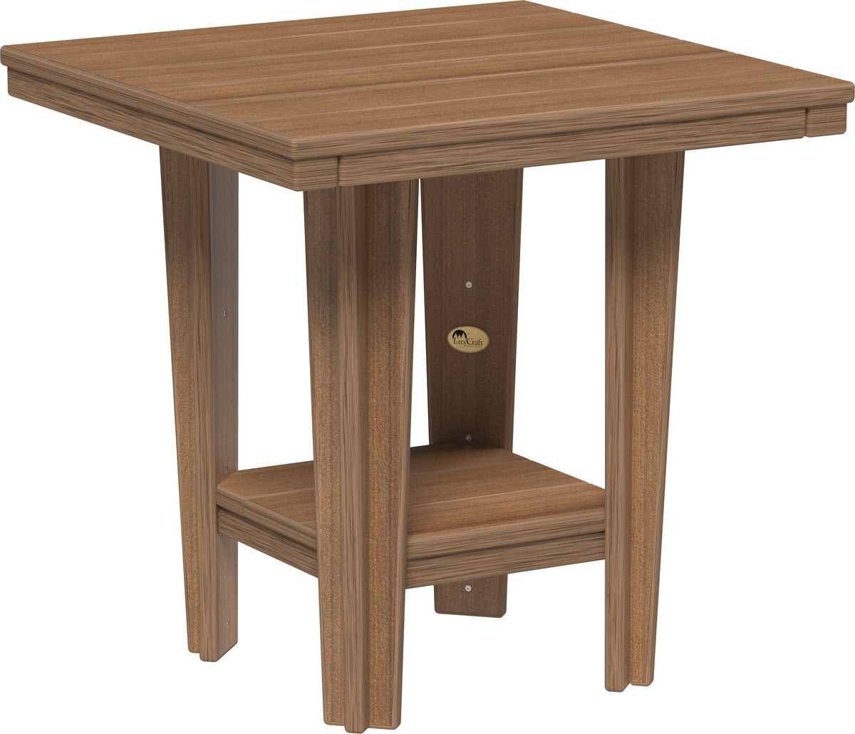 30" Square Bistro Table Antique Mahogany / Dining Height