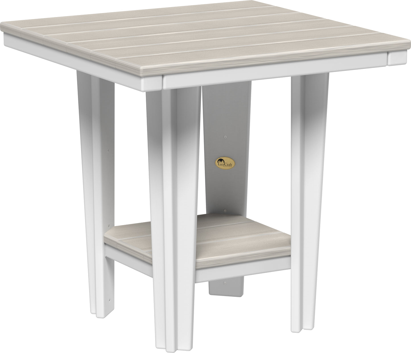 30" Square Bistro Table Birch & White / Dining Height