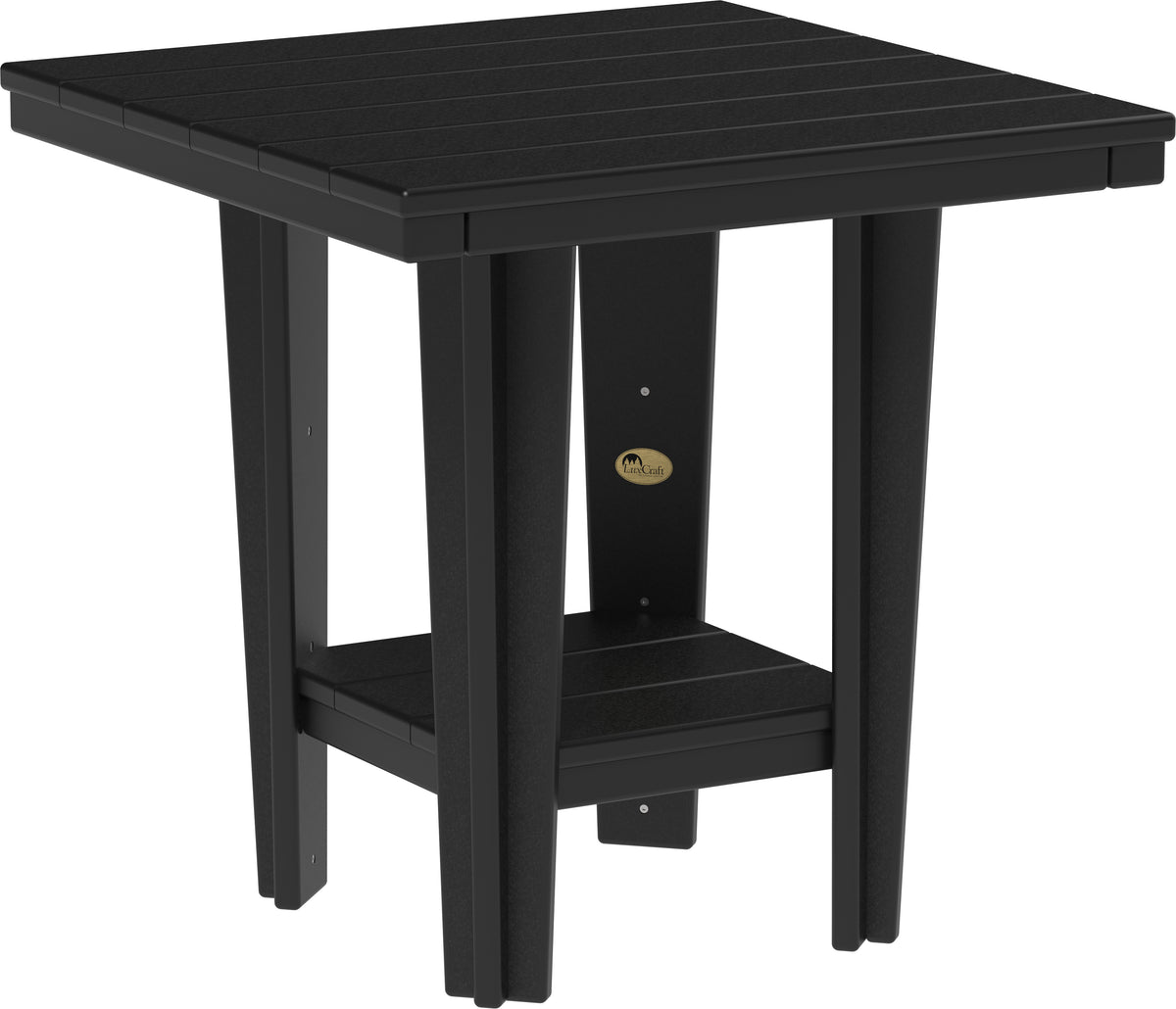 30" Square Bistro Table Black / Dining Height