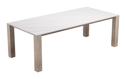 Leilani Rectangular Dining Table White