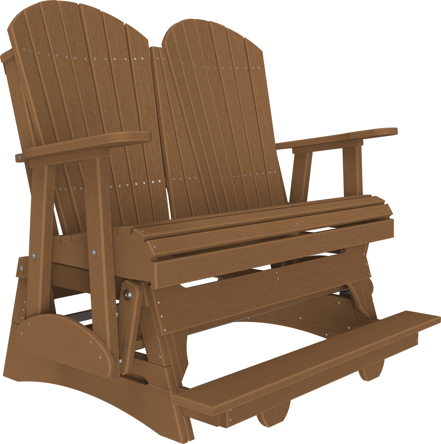 4' Adirondack Balcony Glider Antique Mahogany
