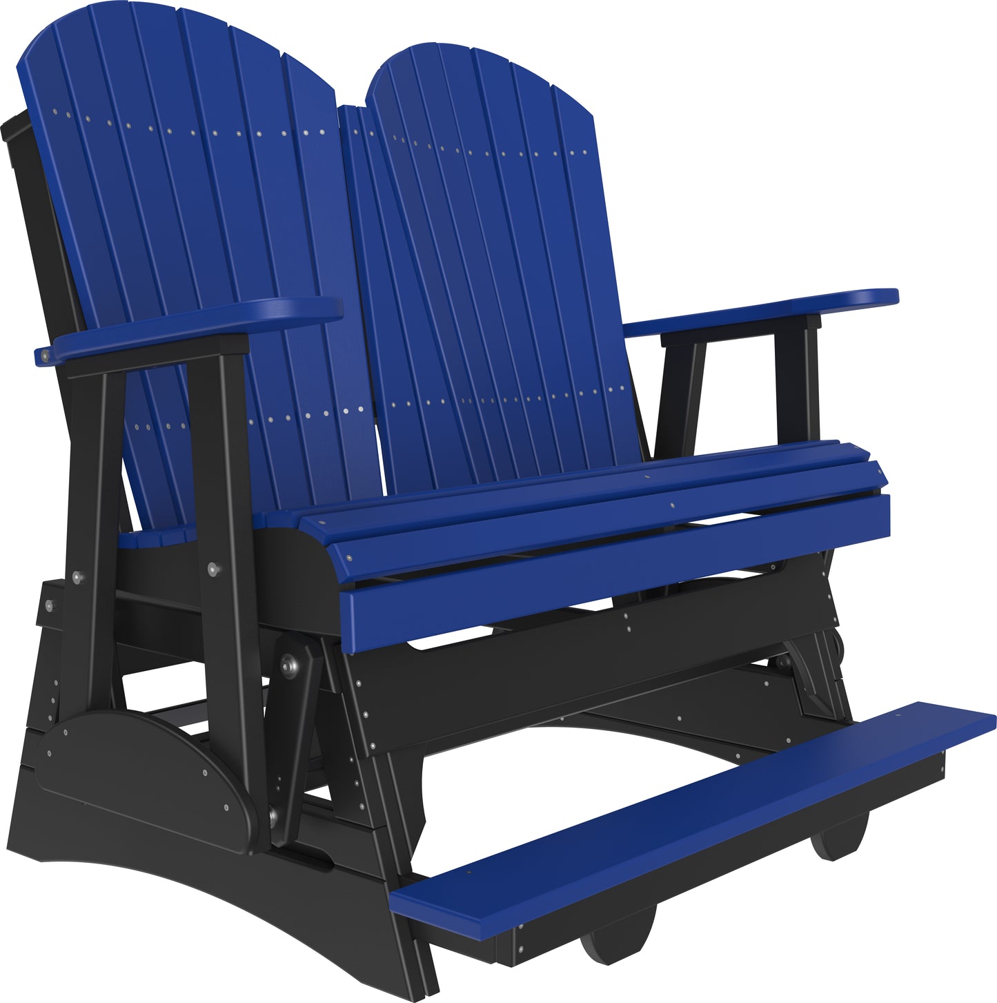 4' Adirondack Balcony Glider Blue & Black