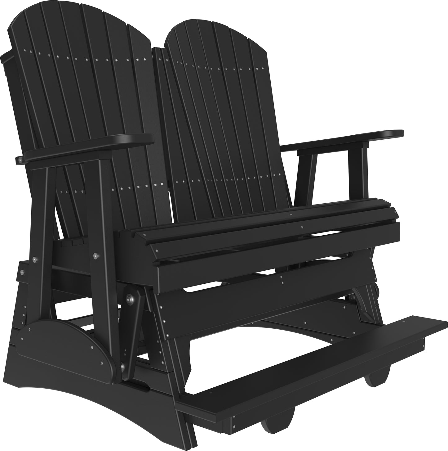 4' Adirondack Balcony Glider Black