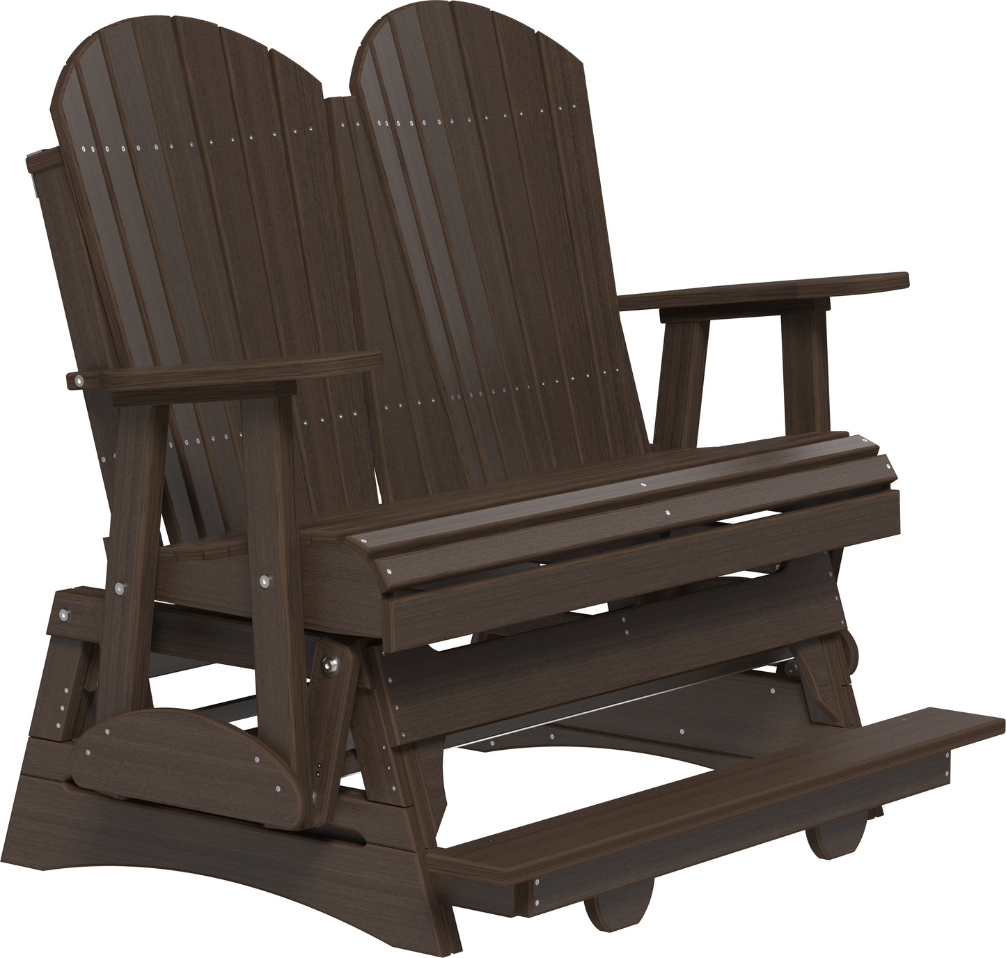 4' Adirondack Balcony Glider Brazilian Walnut