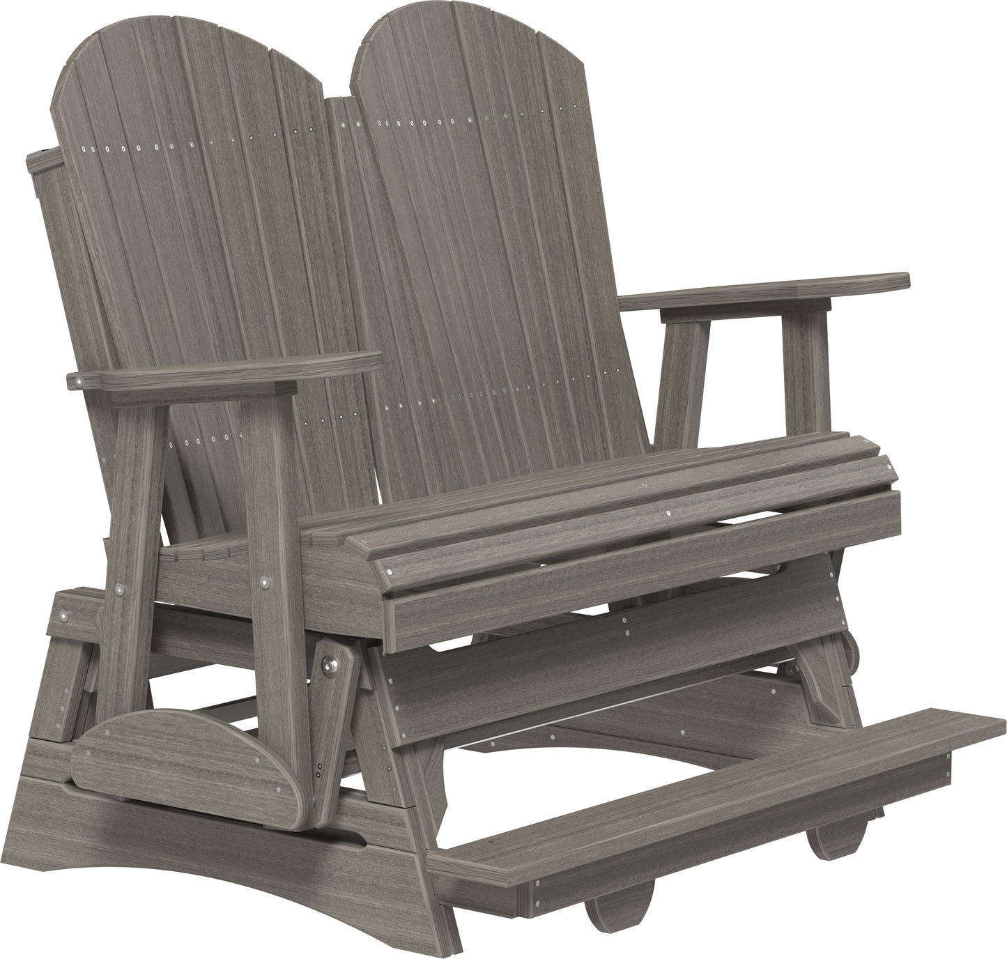 4' Adirondack Balcony Glider Coastal Gray