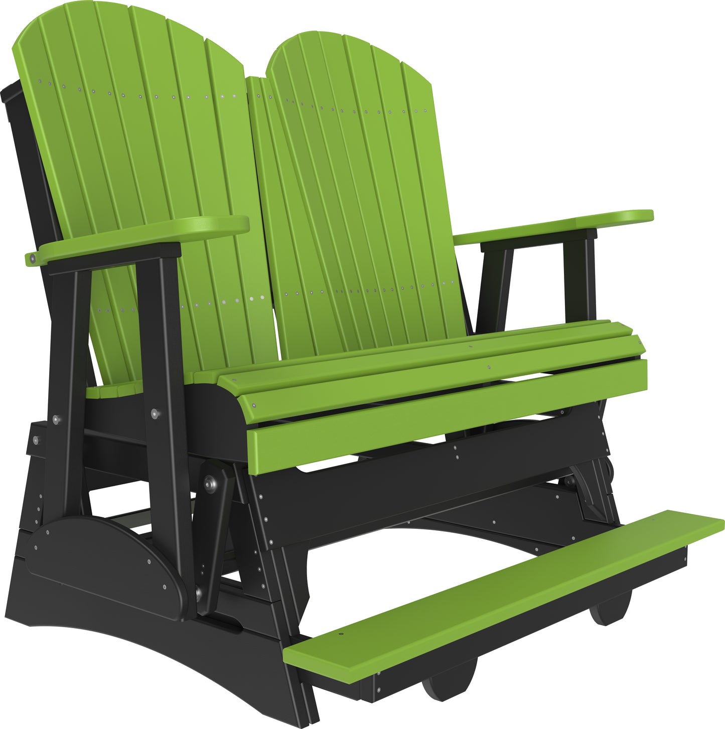 4' Adirondack Balcony Glider Lime Green & Black