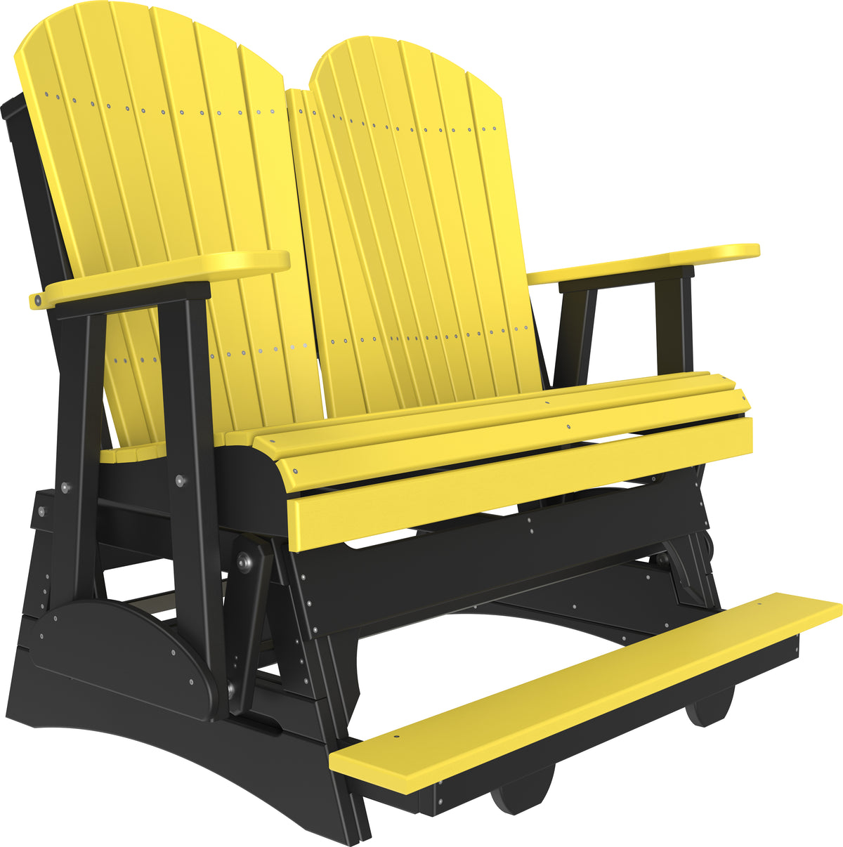 4' Adirondack Balcony Glider Yellow & Black