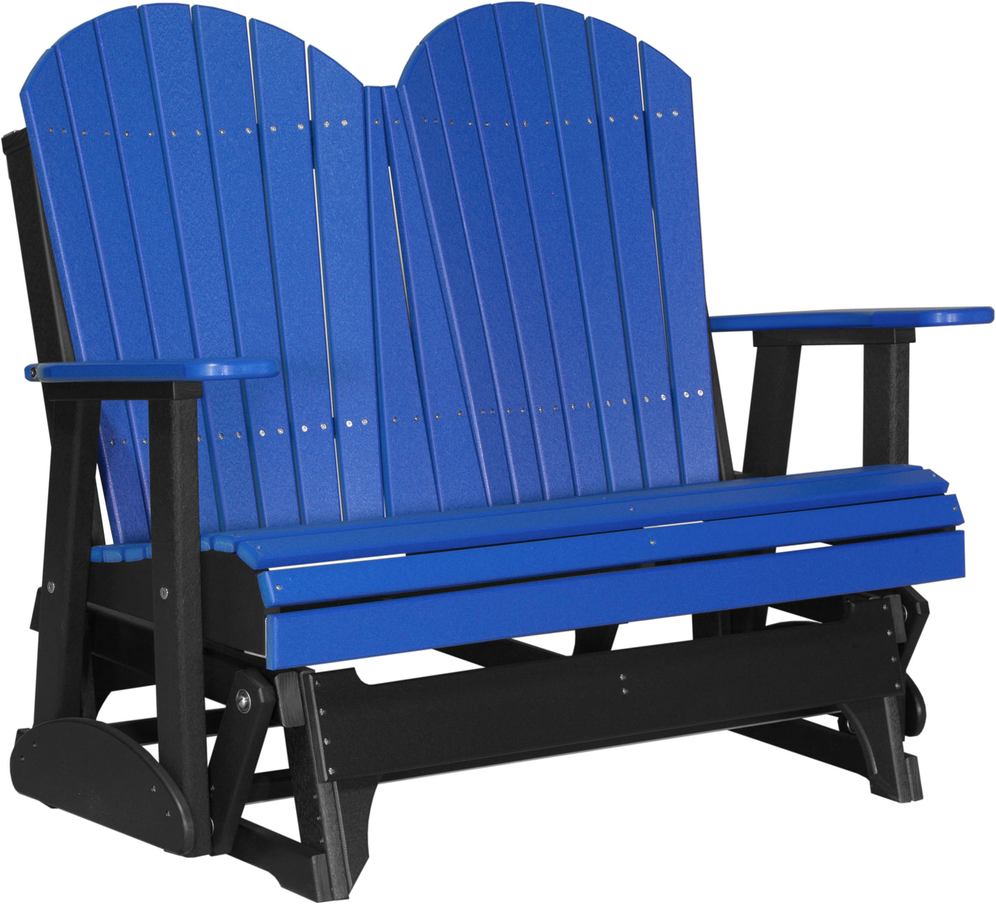 4' Adirondack Glider Blue & Black