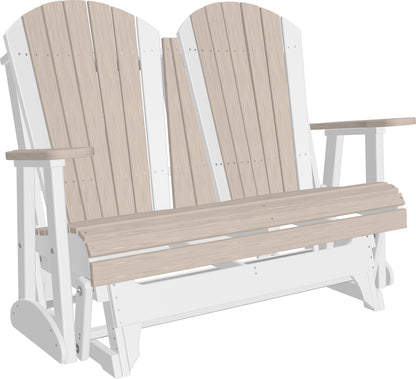 4' Adirondack Glider Birch & White