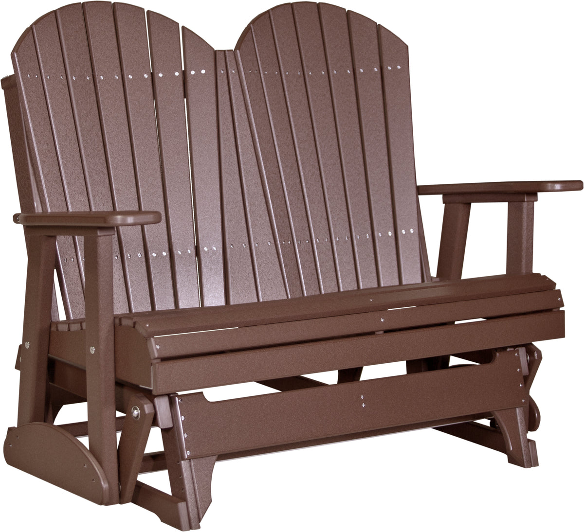 4' Adirondack Glider Chestnut Brown
