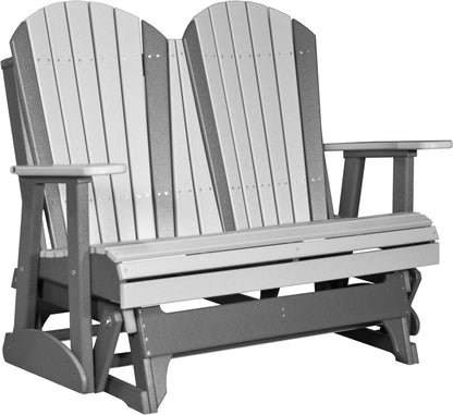 4' Adirondack Glider Dove Gray & Slate