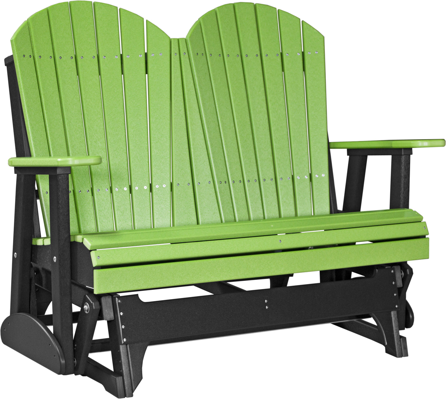4' Adirondack Glider Lime Green & Black