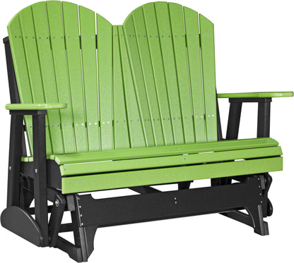 4' Adirondack Glider Lime Green & Black