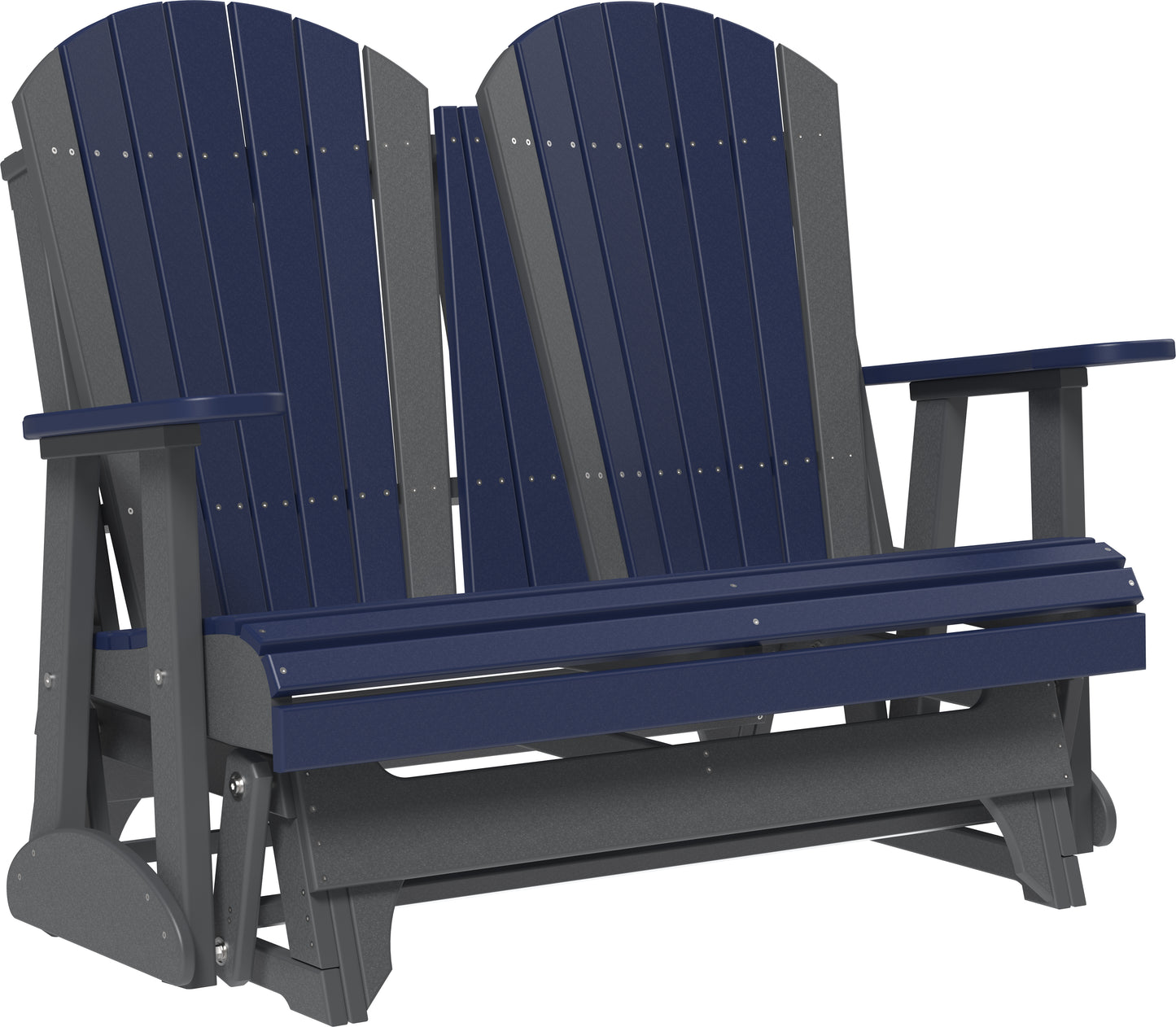 4' Adirondack Glider Patriot Blue & Slate