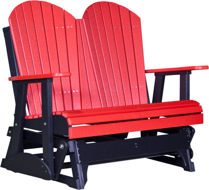 4' Adirondack Glider Red & Black