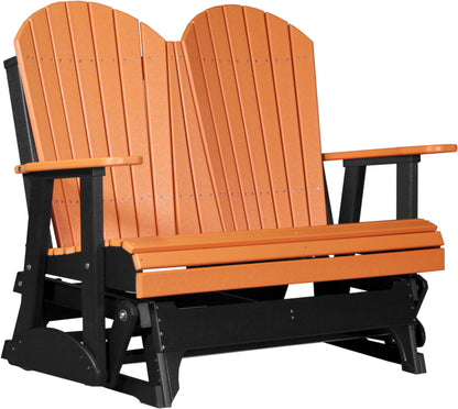 4' Adirondack Glider Tangerine & Black