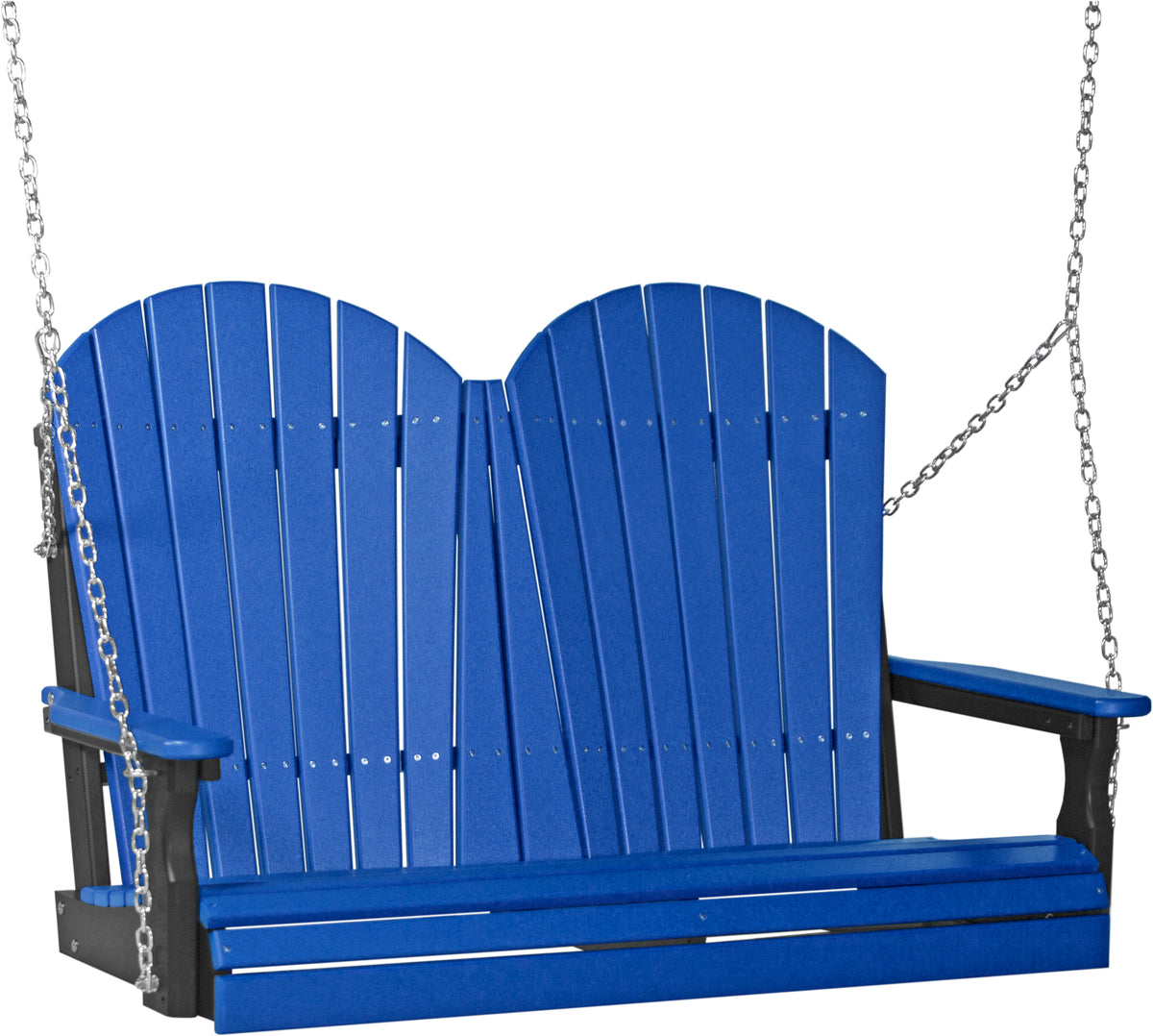 4' Adirondack Poly Swing Blue & Black