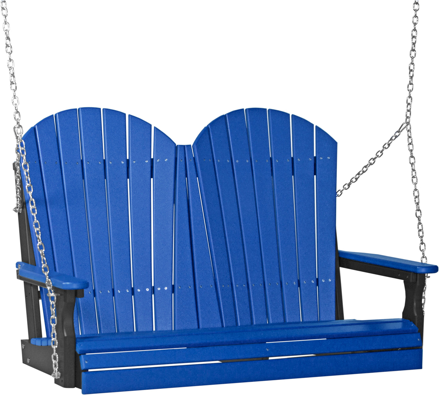 4' Adirondack Poly Swing Blue & Black