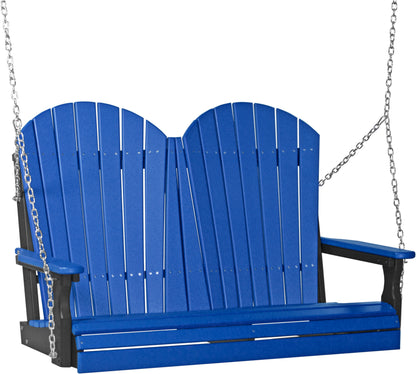 4' Adirondack Poly Swing Blue & Black