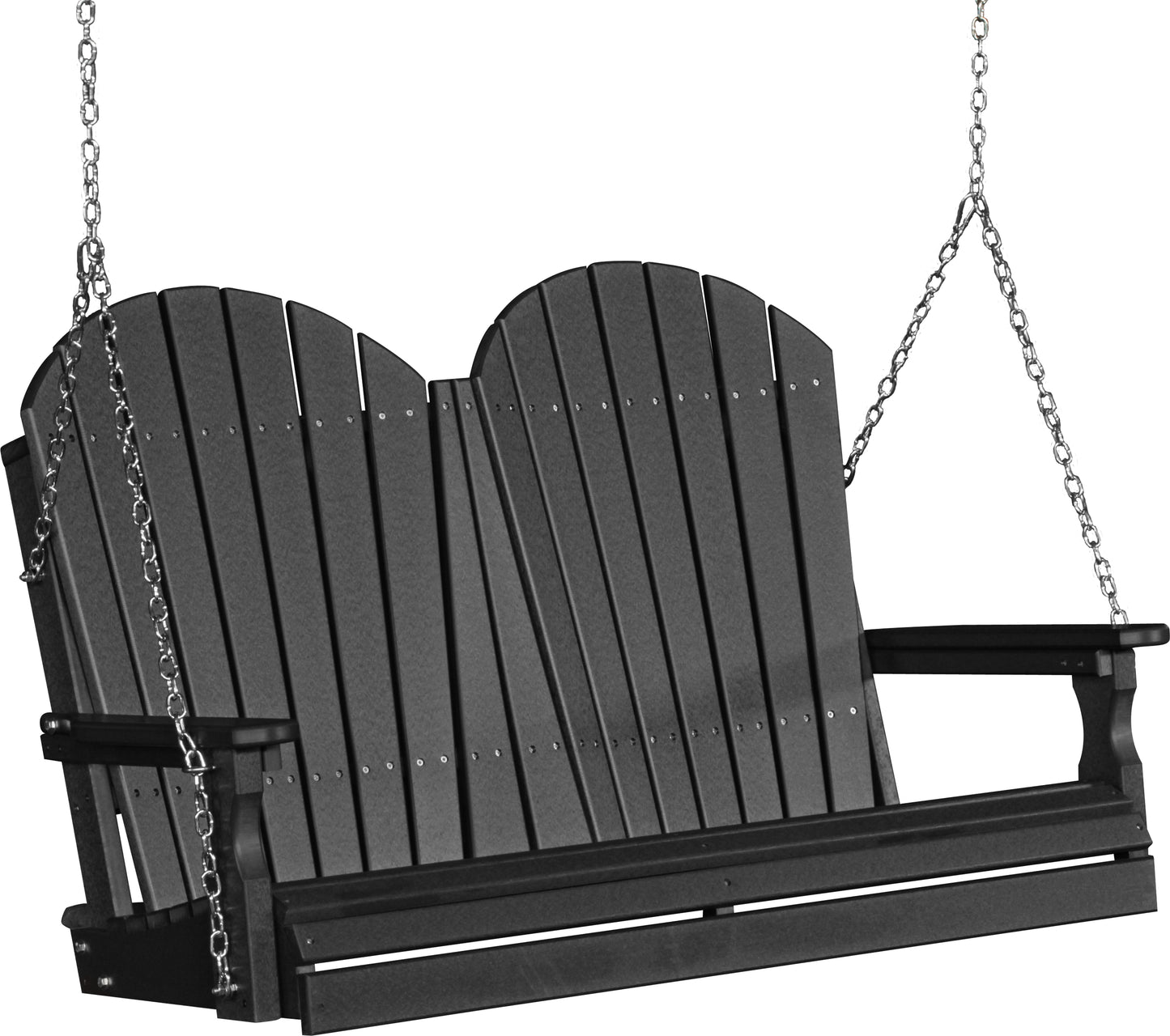 4' Adirondack Poly Swing Black
