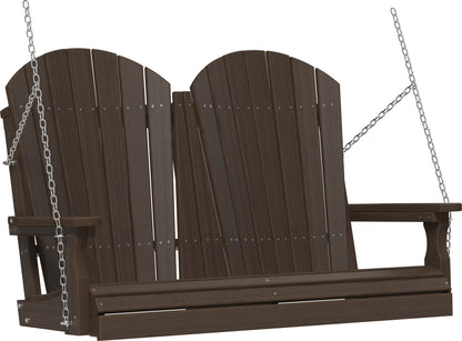 4' Adirondack Poly Swing Brazilian Walnut