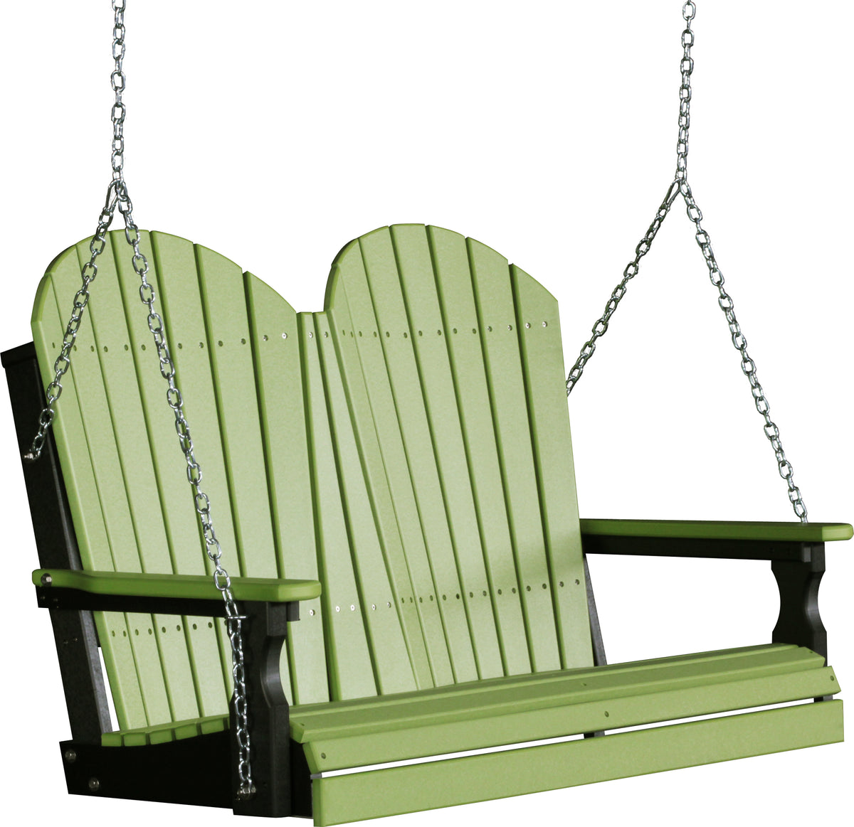 4' Adirondack Poly Swing Lime Green & Black