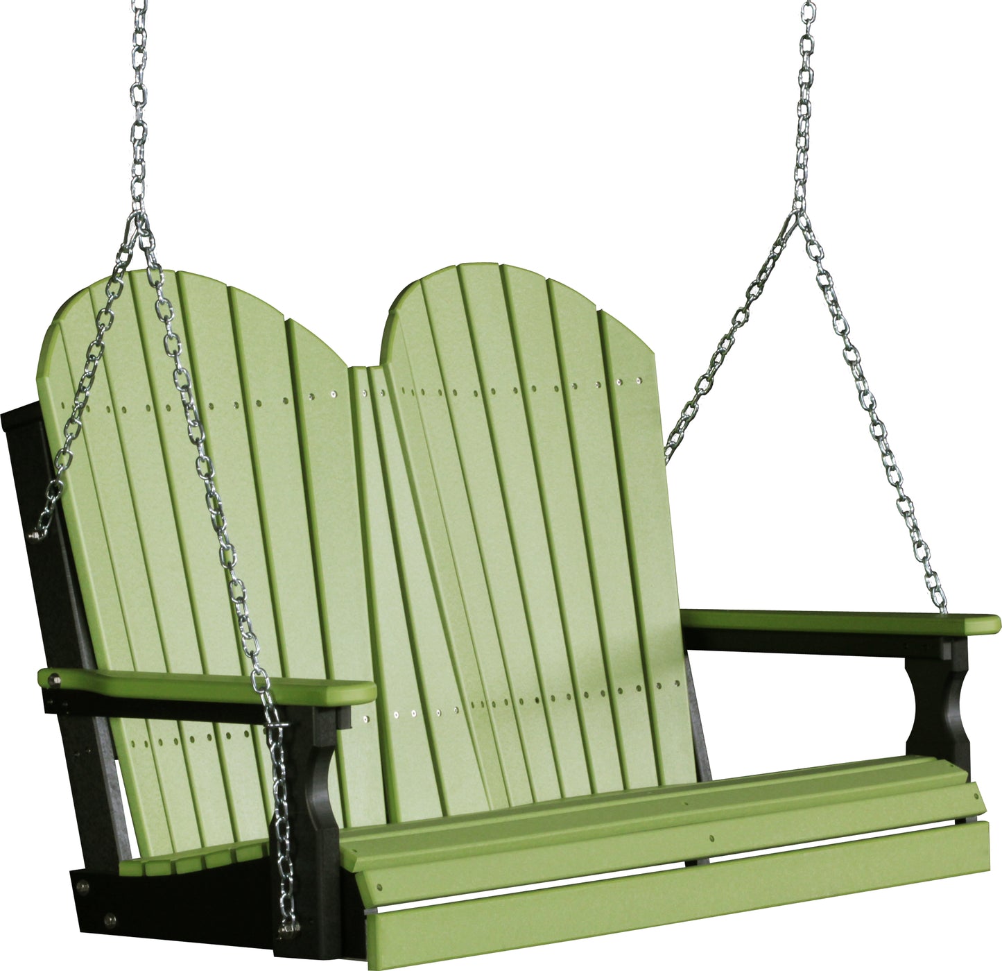 4' Adirondack Poly Swing Lime Green & Black