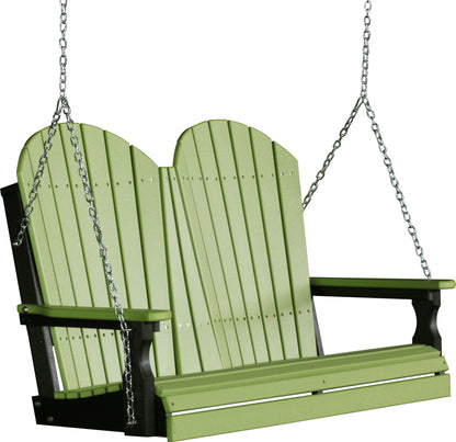 4' Adirondack Poly Swing Lime Green & Black