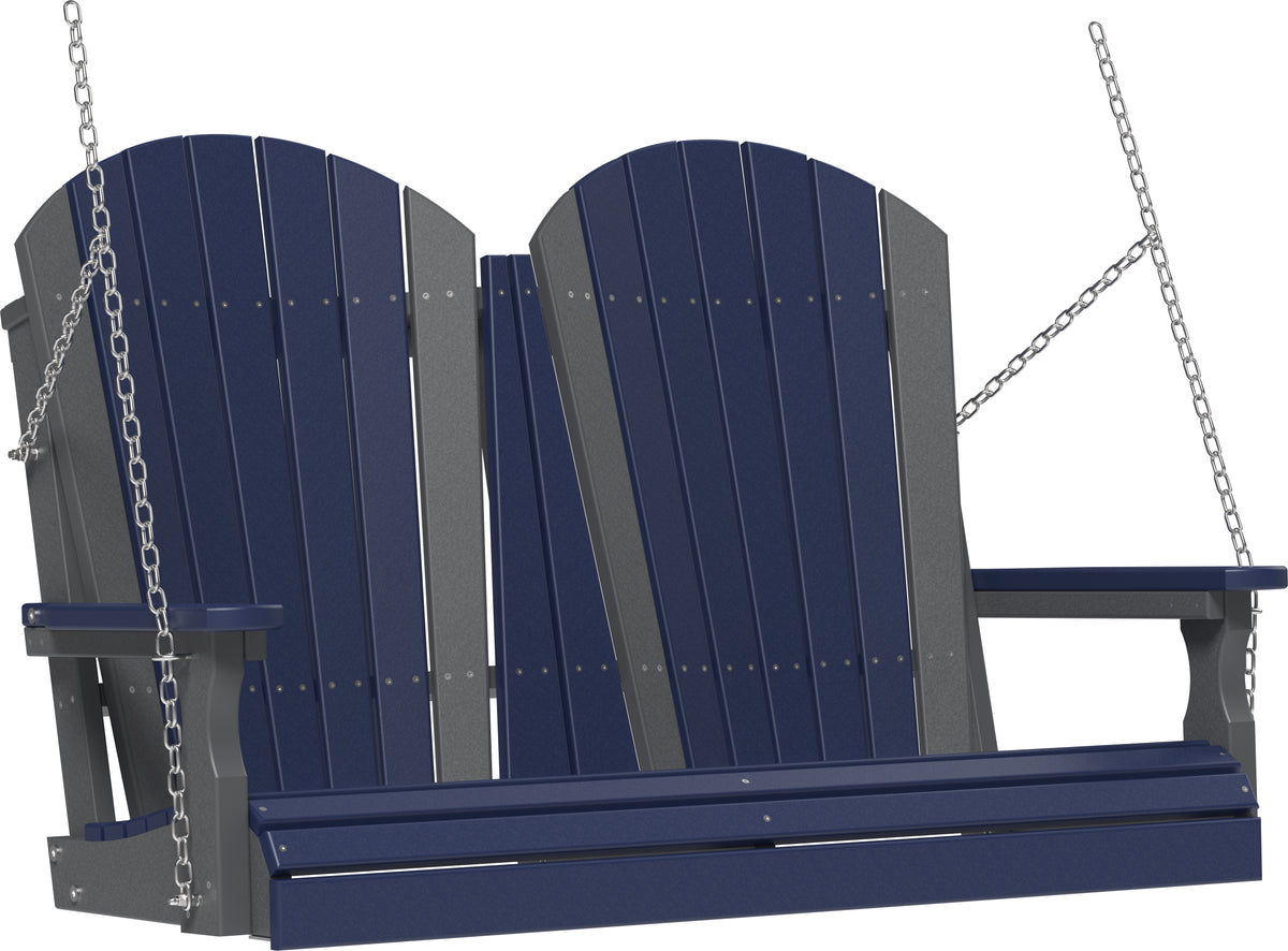4' Adirondack Poly Swing Patriot Blue & Slate