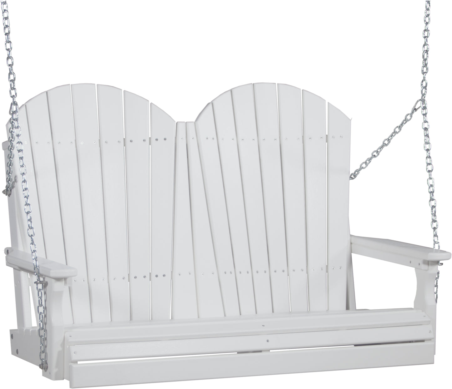 4' Adirondack Poly Swing White