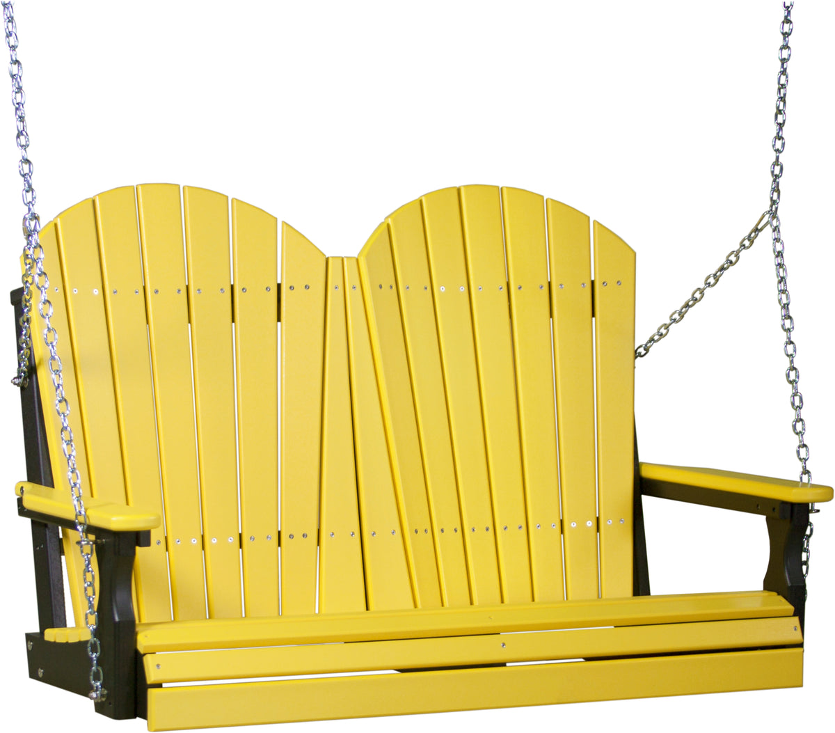 4' Adirondack Poly Swing Yellow & Black