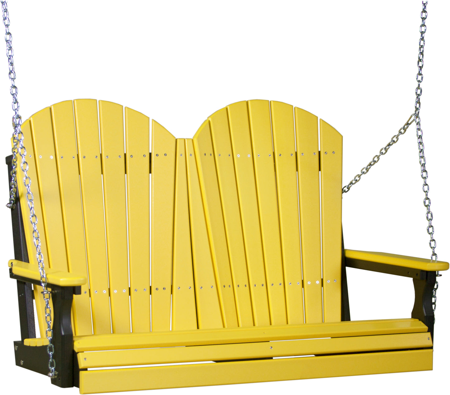 4' Adirondack Poly Swing Yellow & Black