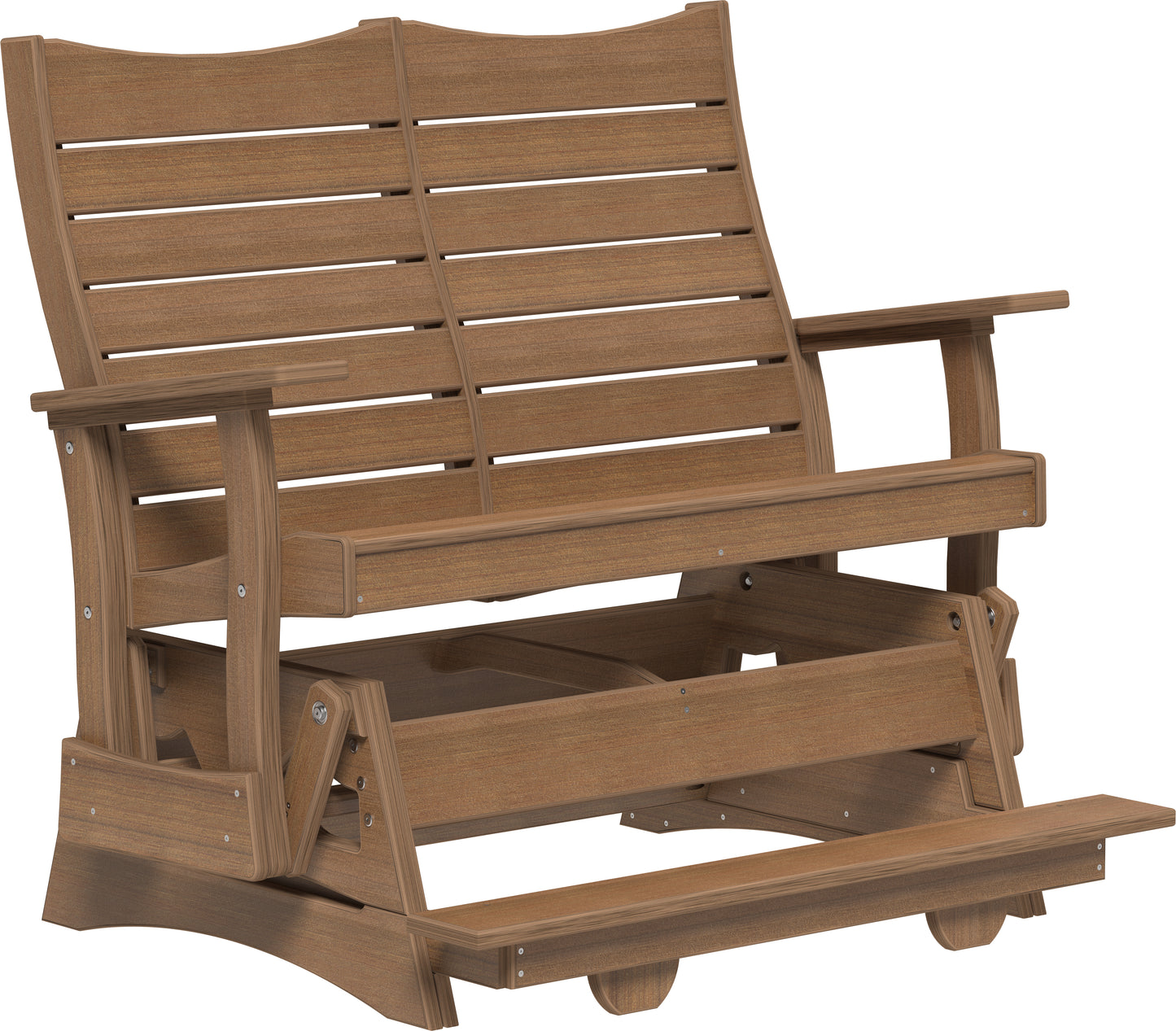 4' Contour Balcony Glider Antique Mahogany