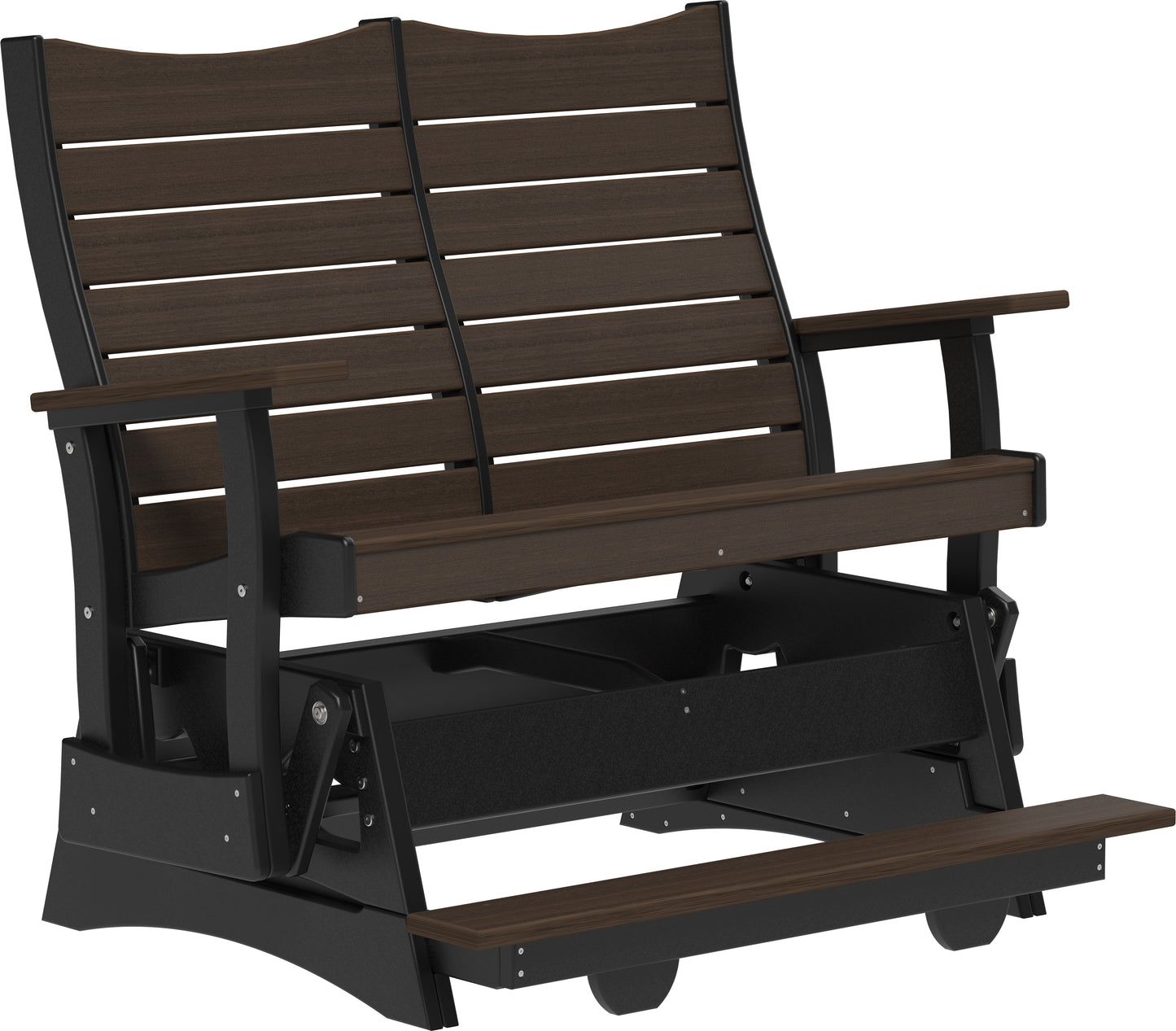 4' Contour Balcony Glider Brazilian Walnut & Black