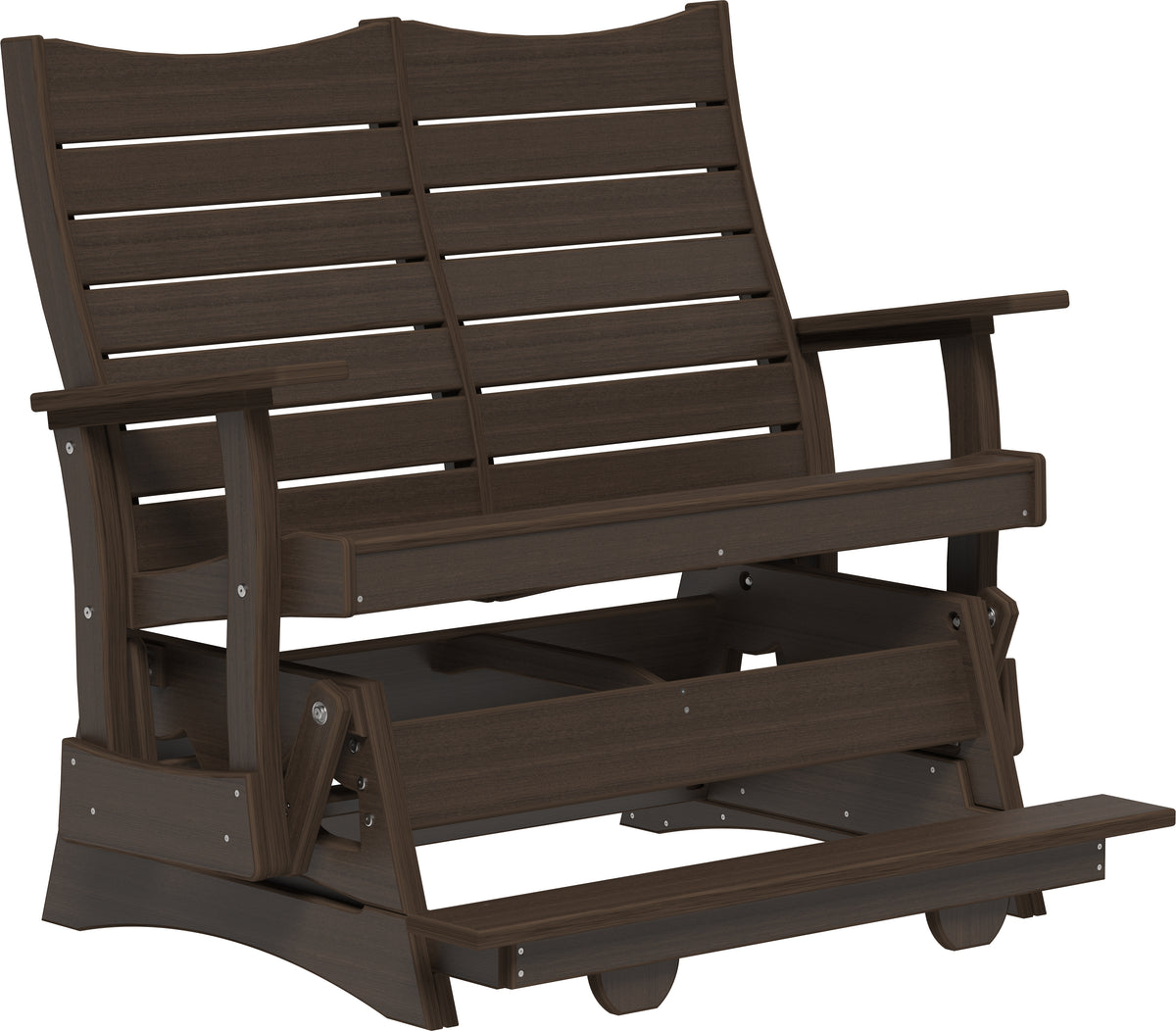 4' Contour Balcony Glider Brazilian Walnut