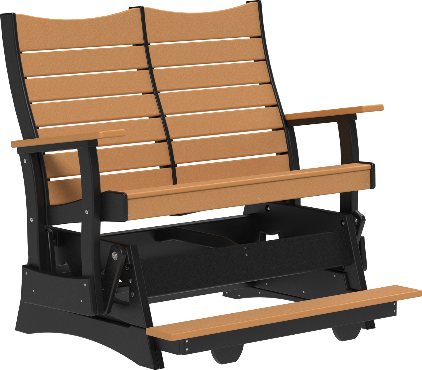 4' Contour Balcony Glider Cedar & Black