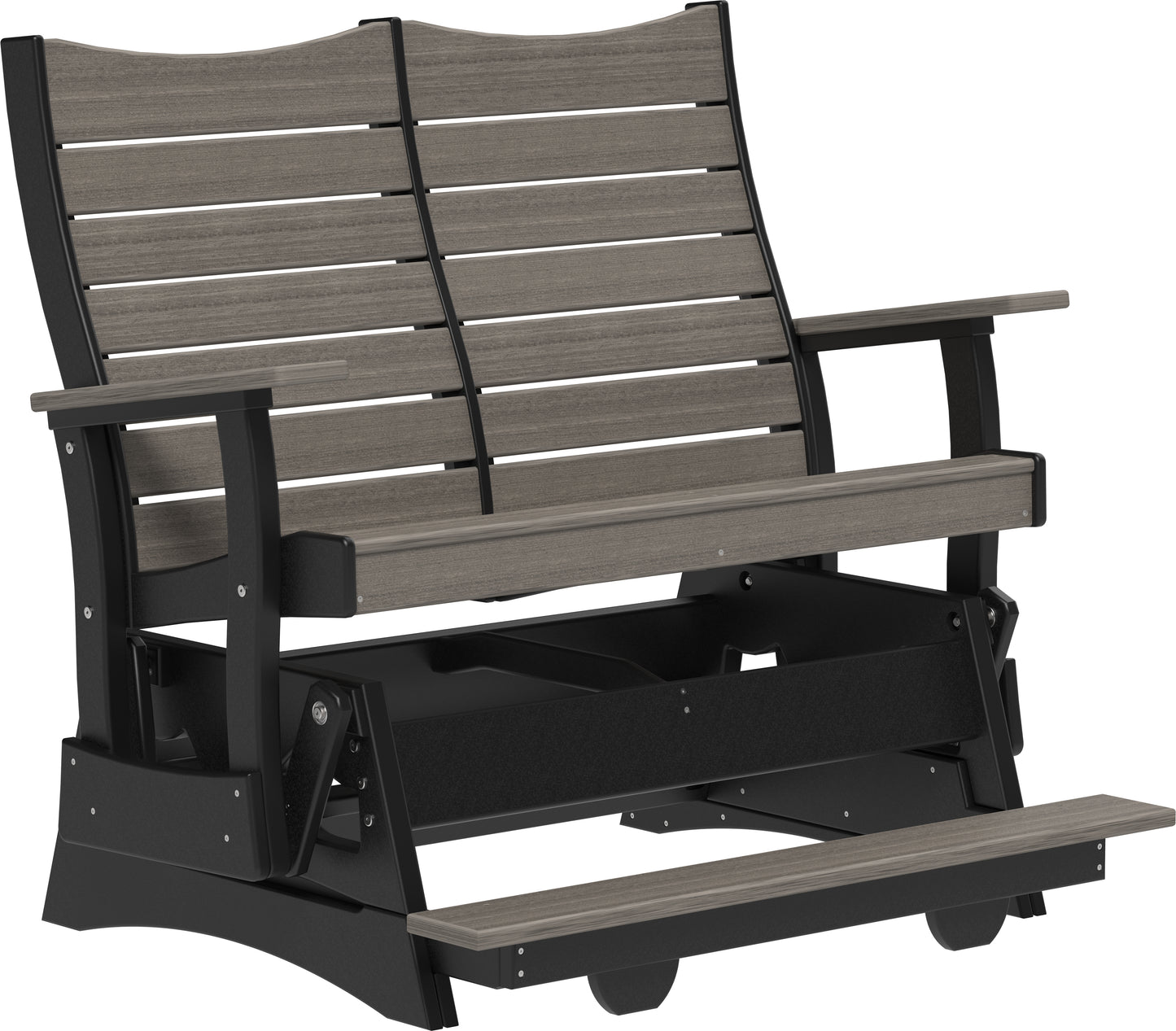 4' Contour Balcony Glider Coastal Gray & Black