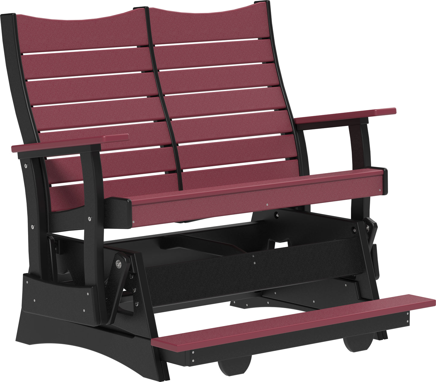 4' Contour Balcony Glider Cherrywood & Black