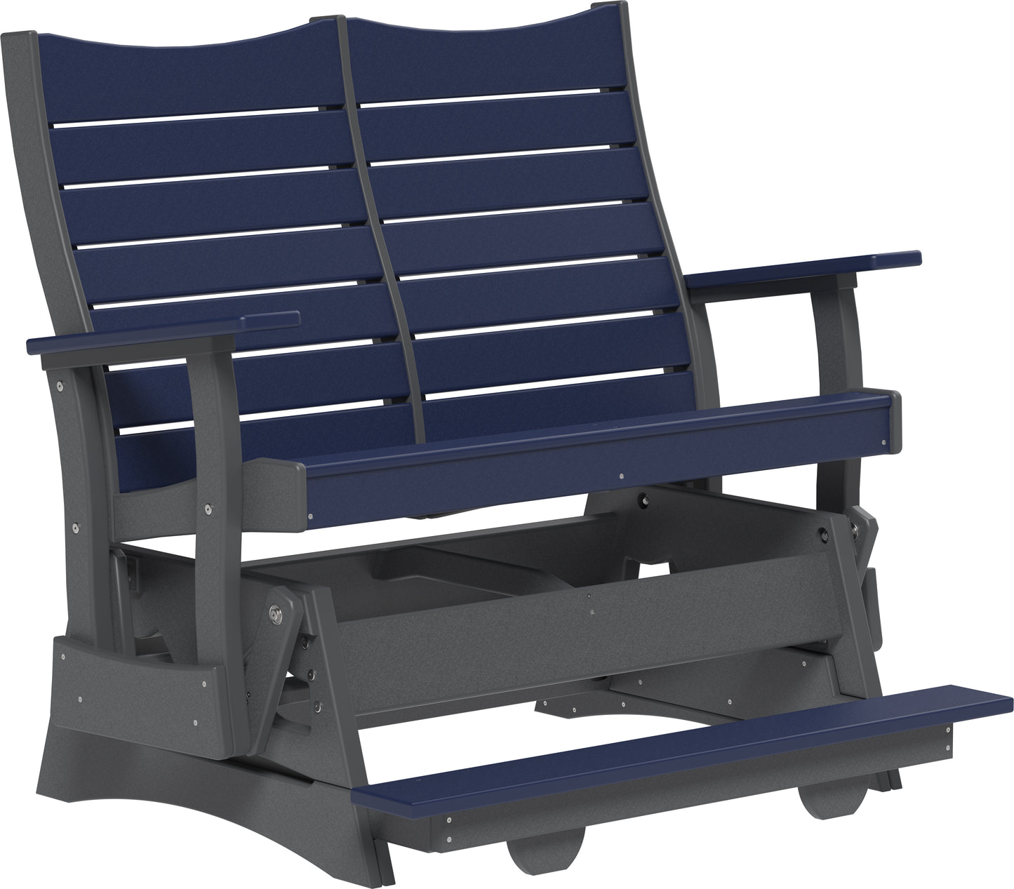 4' Contour Balcony Glider Patriot Blue & Slate