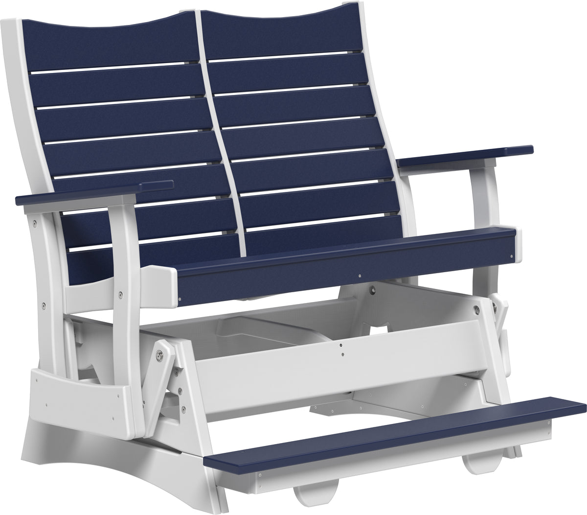 4' Contour Balcony Glider Patriot Blue & White