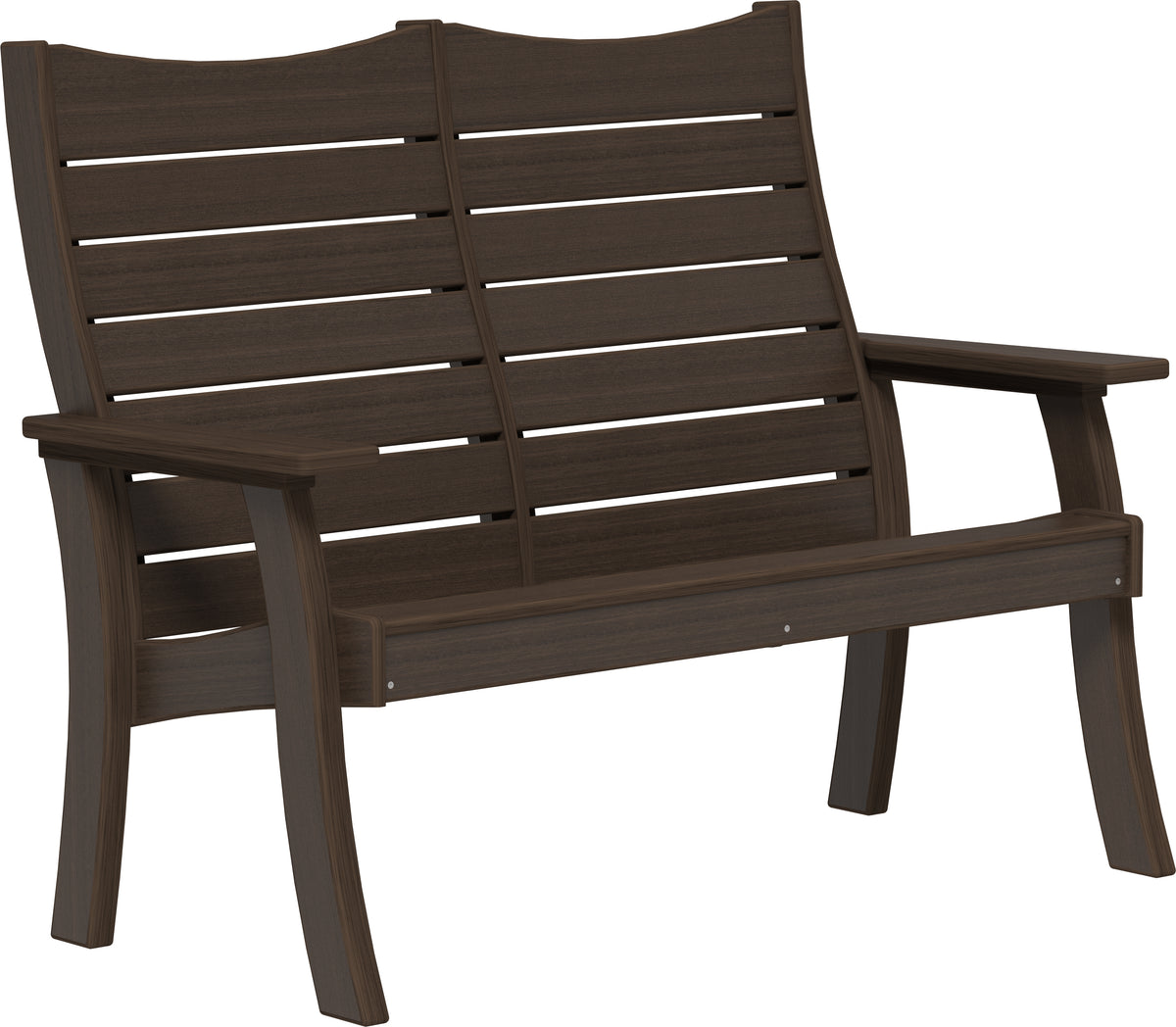 4' Contour Bench Brazilian Walnut