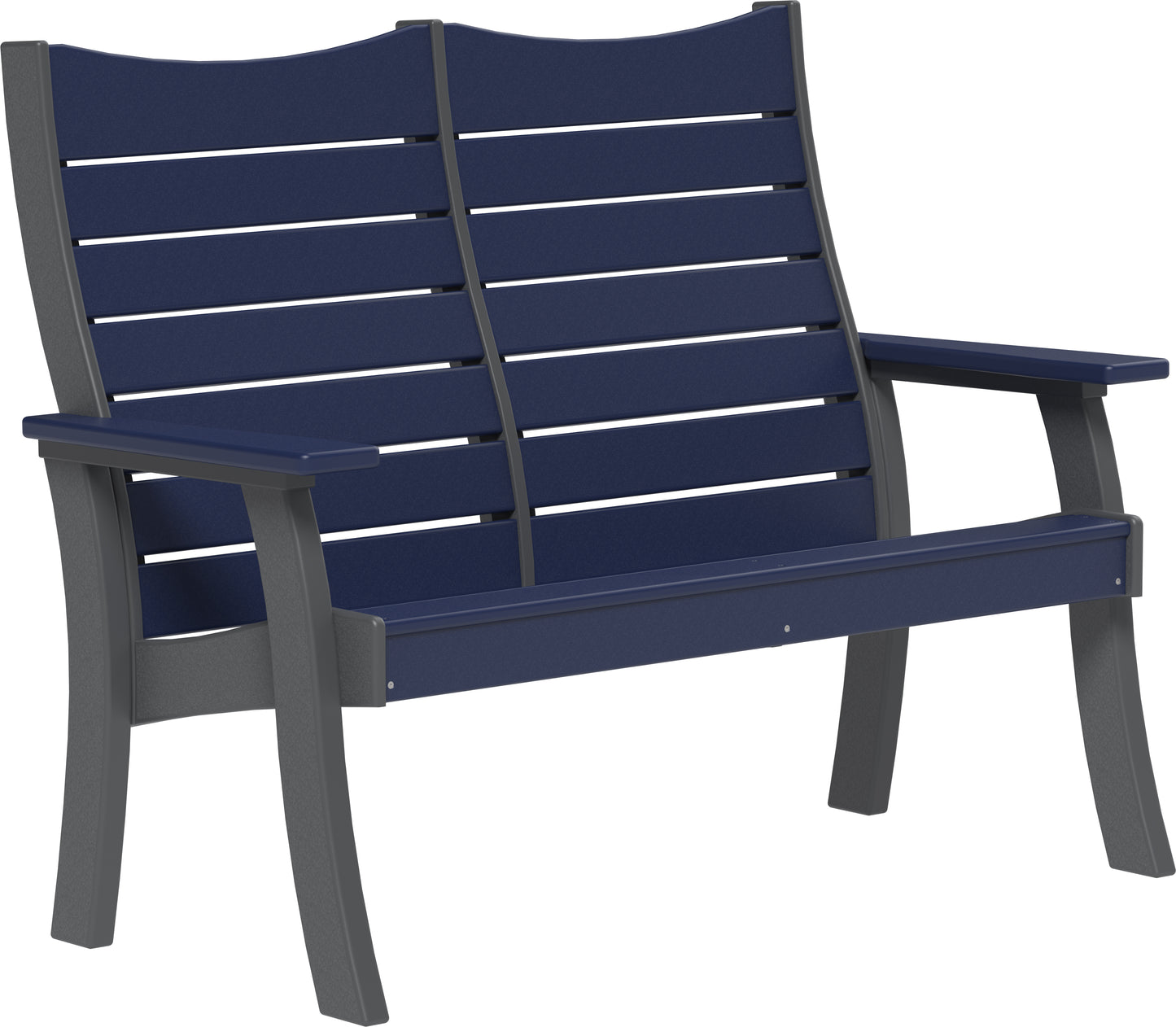 4' Contour Bench Patriot Blue & Slate