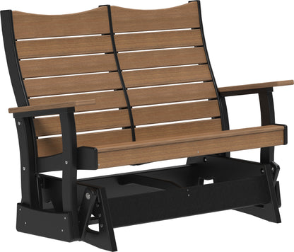 4' Contour Glider Antique Mahogany & Black