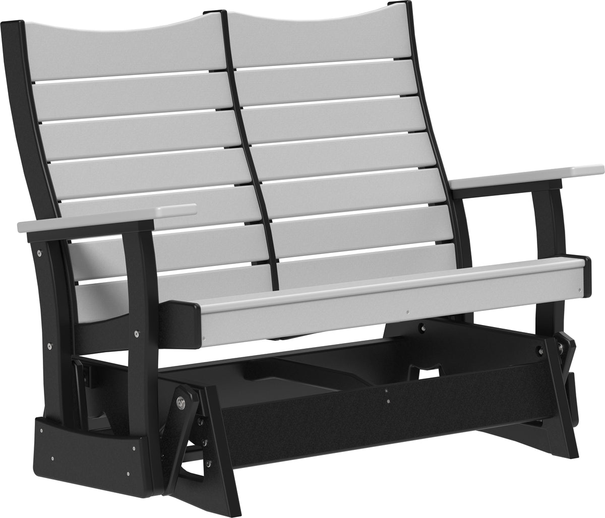 4' Contour Glider Dove Gray & Black