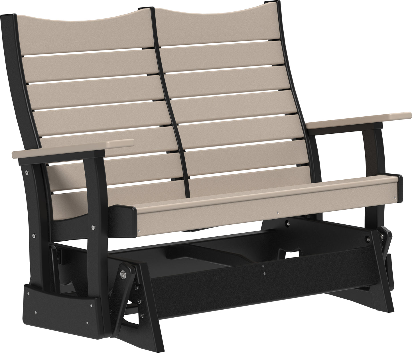 4' Contour Glider Weatherwood & Black