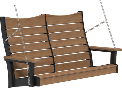 4' Contour Poly Swing Antique Mahogany & Black