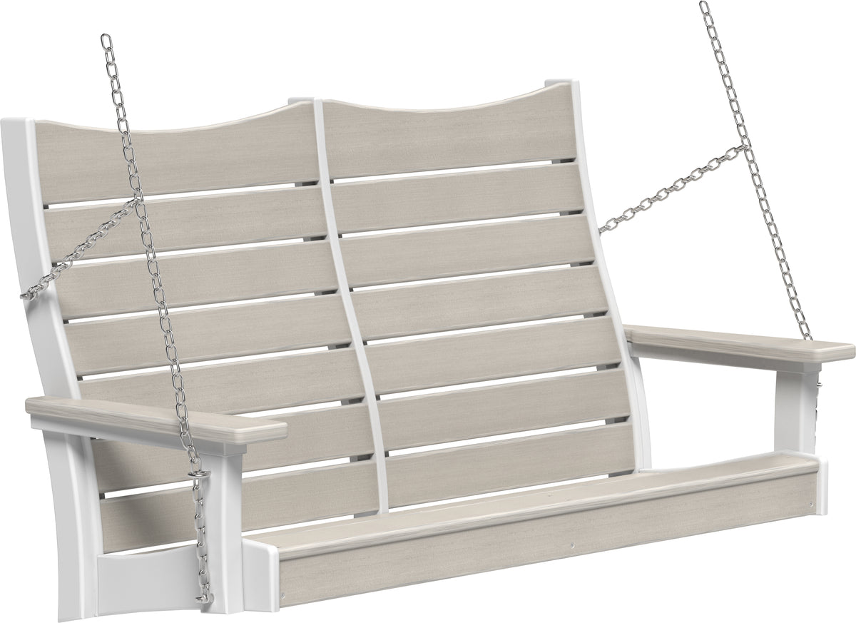 4' Contour Poly Swing Birch & White